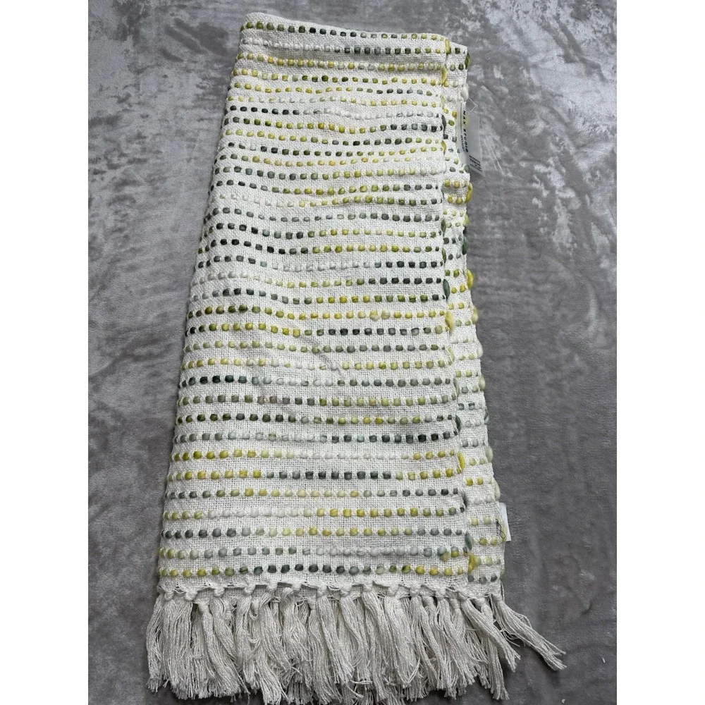 Max Studio Home Decorative‎ Throw Multicolor Textured Dotted 50